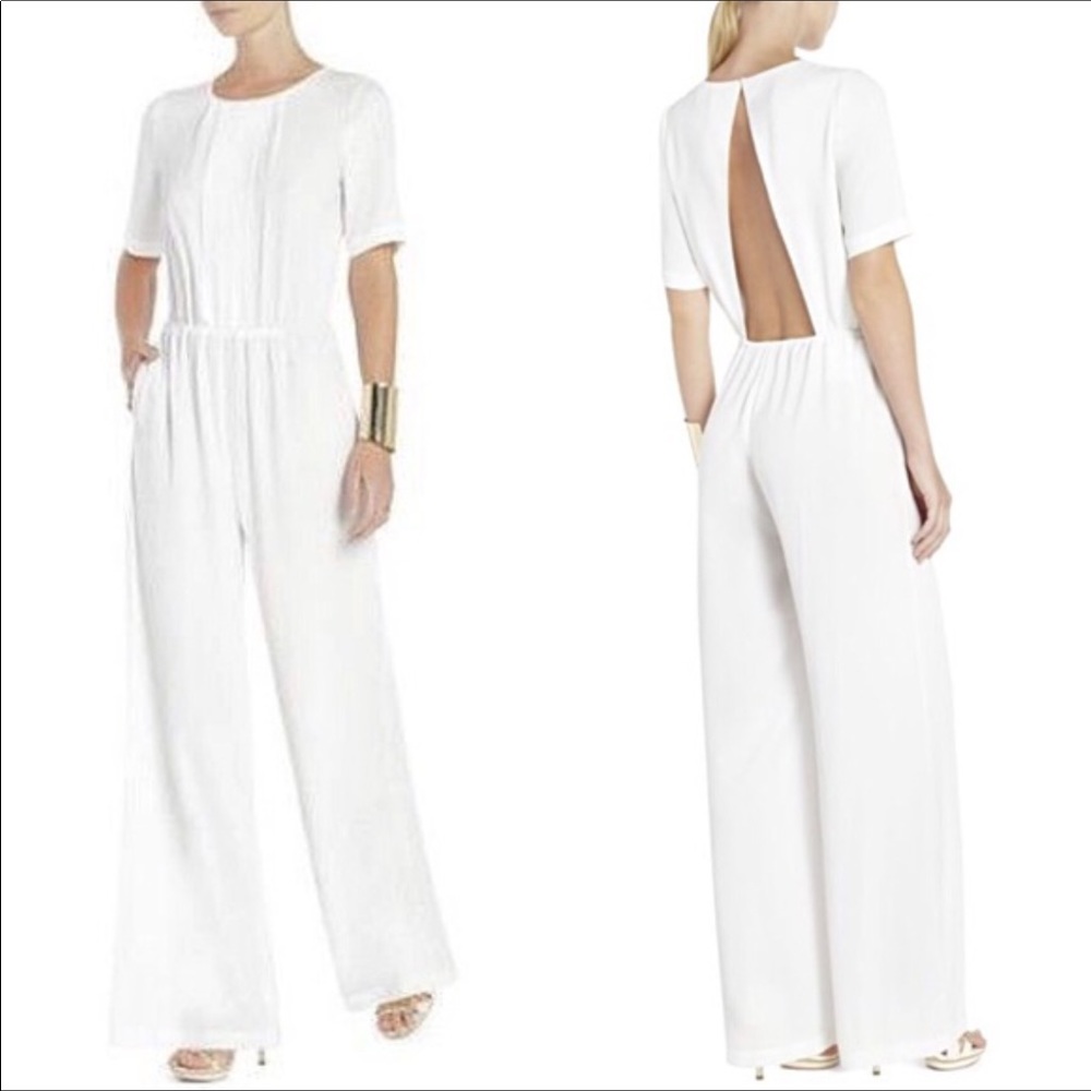 BCBG white jumpsuit- Never worn